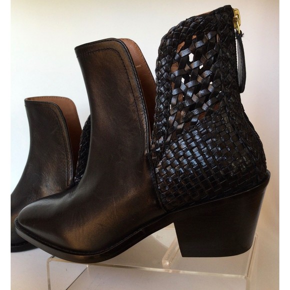 NEW LUCKY BRAND Kaedynce Leather Booties, Black (Size 7 M) - Picture 8 of 12